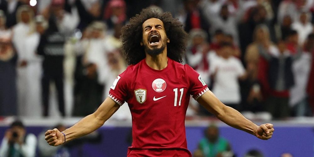 Akram Afif für Katar, Foto: Bildbyrån