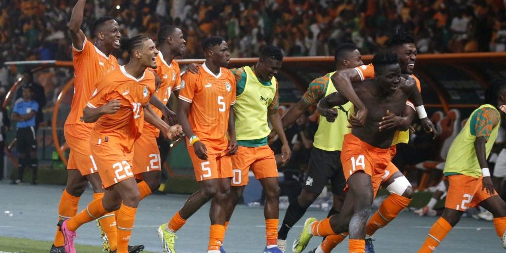 Die Elfenbeinküste feiert während der Afrikameisterschaften 2024. Foto: Bildbyrån
